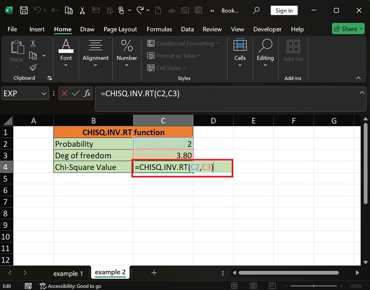 CHISQ.INV.RT Function 2
