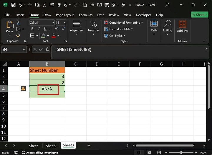 Extracting Sheet Number using Sheet() Function6