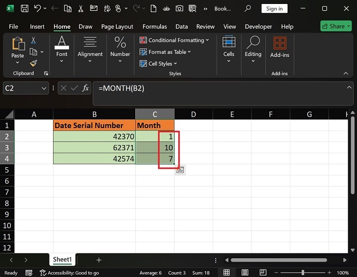 How to add Months in Excel Automatically3