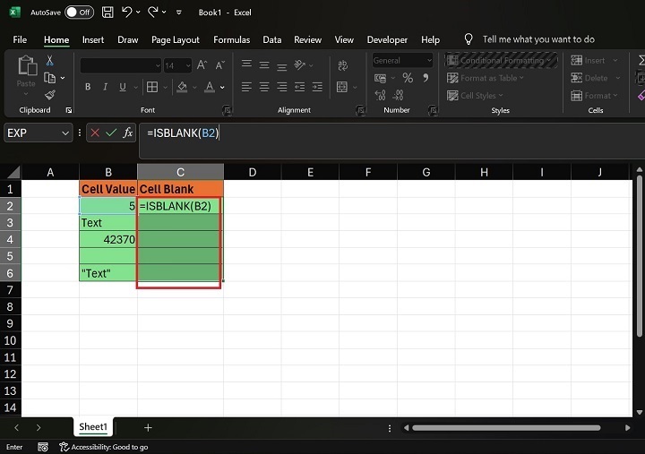 How to Compute the ISBLANK Function1