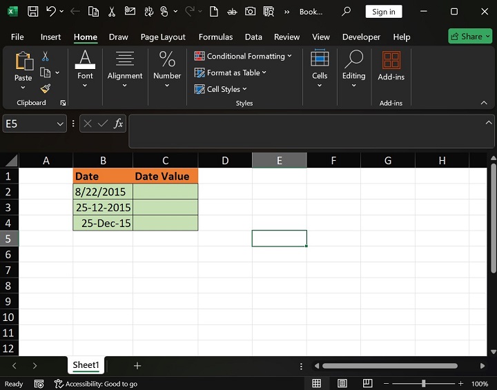 How to use DATEVALUE Function in Excel1