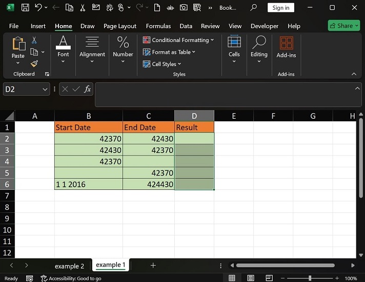 How to use the DAYS Function in Excel1