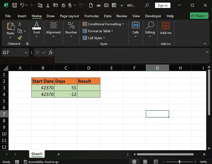 How to use the WORKDAY Function in Excel1