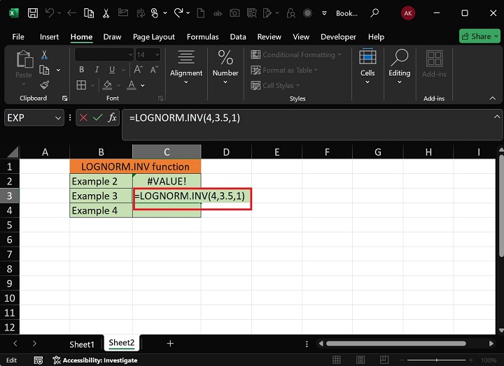 LOGNORM.INV Function5