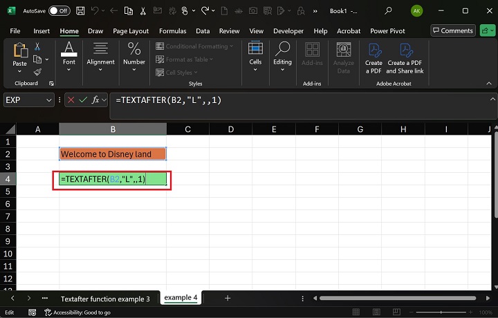 TEXTAFTER Function Distinguishes Uppercase