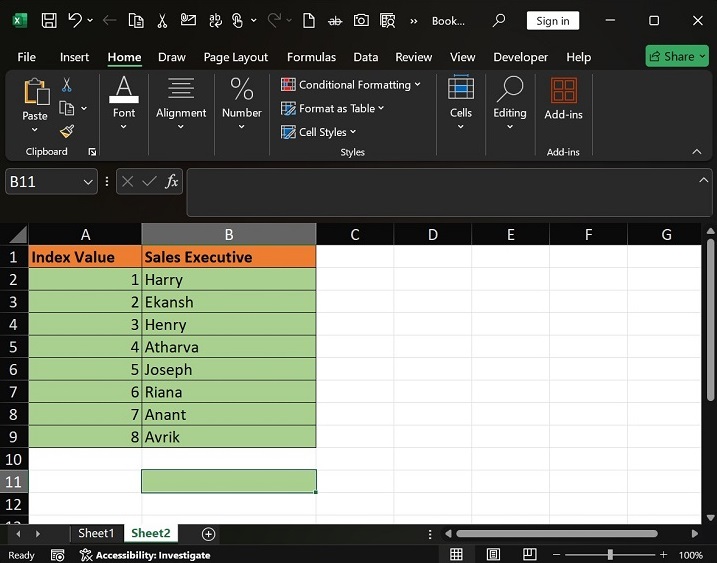 Use CHOOSE Function with INDEX and MATCH Functions1