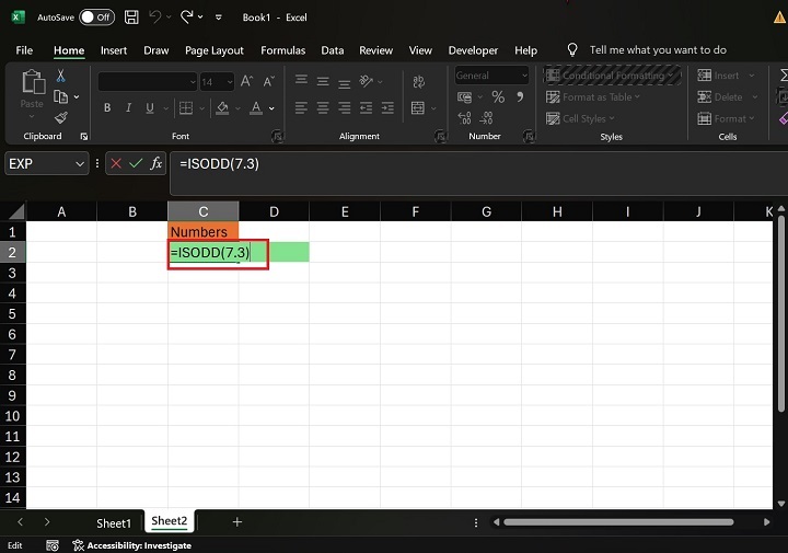 Using Advanced ISODD Function1