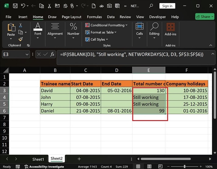 Using Conditional Statement2