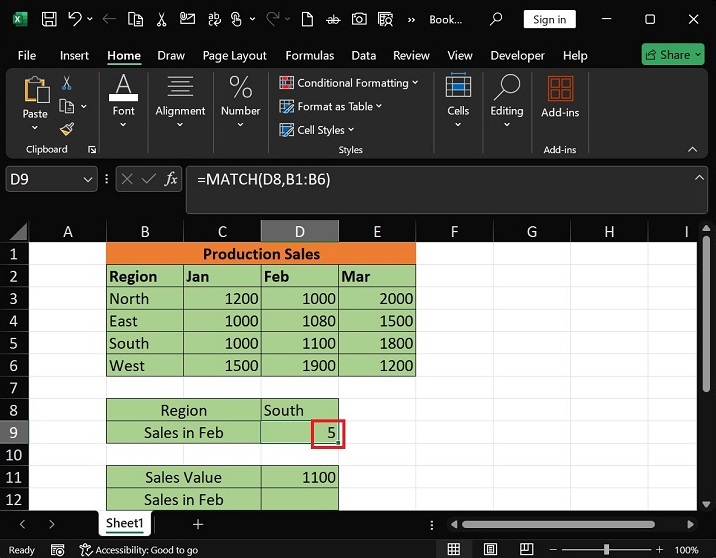 What does the MATCH Function do in Excel3