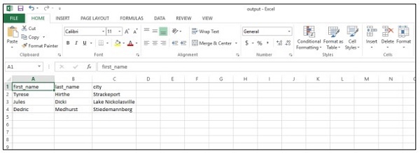 Comma Separated Values