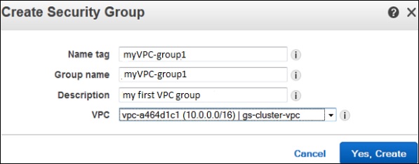 Create Security Group