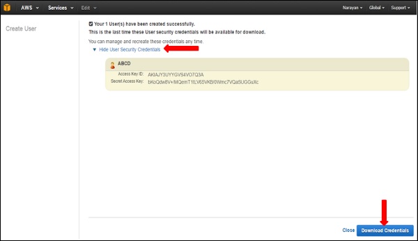 Download Credentials
