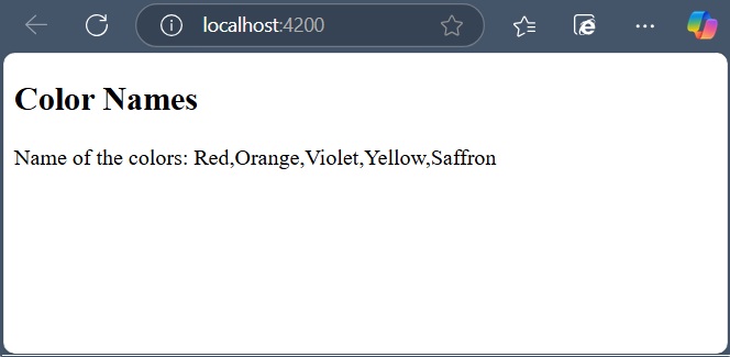 Dependency Injection Example in Angular