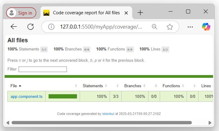 Code Coverage