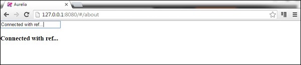 Aurelia Refs Example