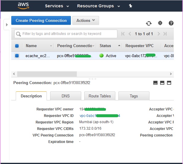 Creating in different vpc 5
