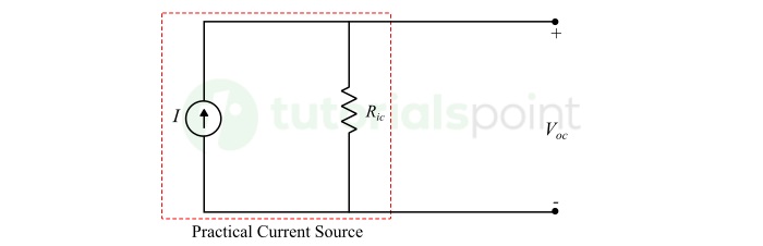 Current to Voltage Source Transformation Step 1