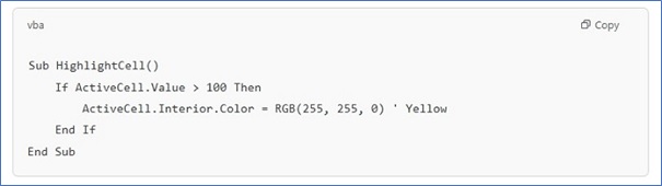 Using ChatGPT for Macro Creation in Excel