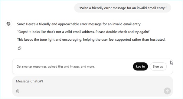 Writing UX Copy with ChatGPT
