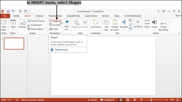 Powerpoint Select Shape