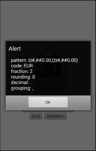 Cordova Globalization Currency