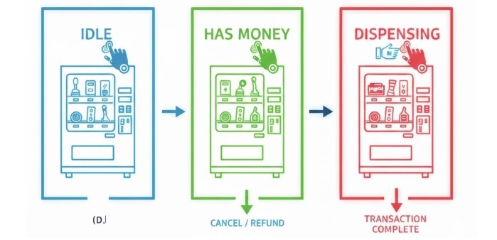 State Design Pattern Illustration