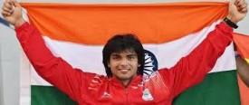 Neeraj Chopra Indias flag