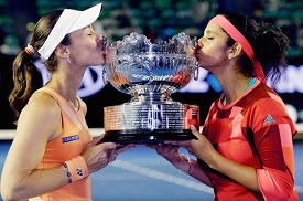 Sania Mirza and Martina Hingis