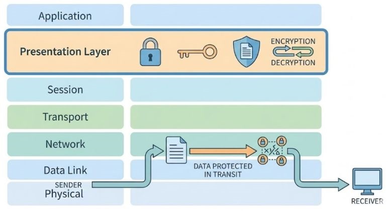 Security services provided by Presentation Layer