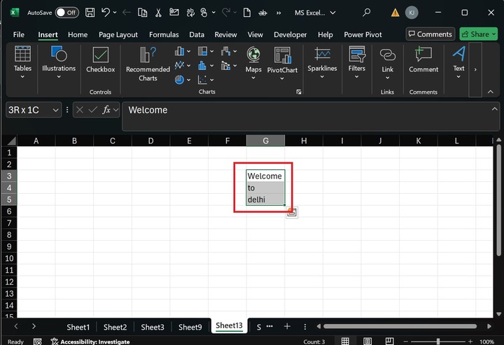 Autofill Repeating Text Series