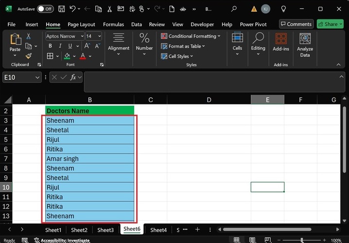 Excel Based on One Column