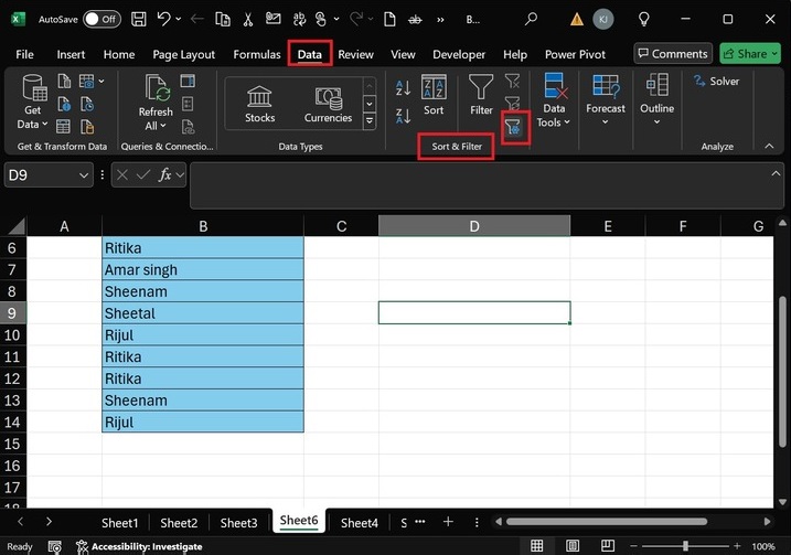 Excel Based on One Column 1