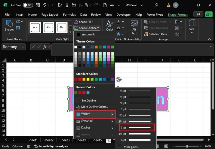 Format the WordArt Design 3