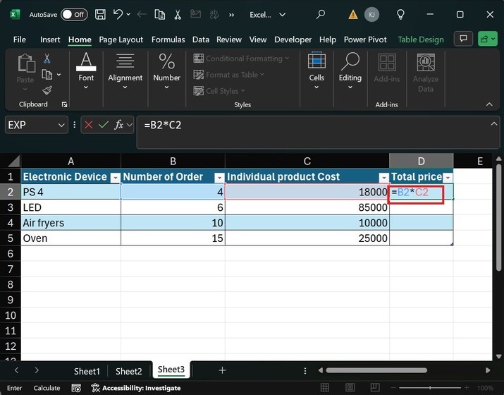 Relative Reference in Excel 1