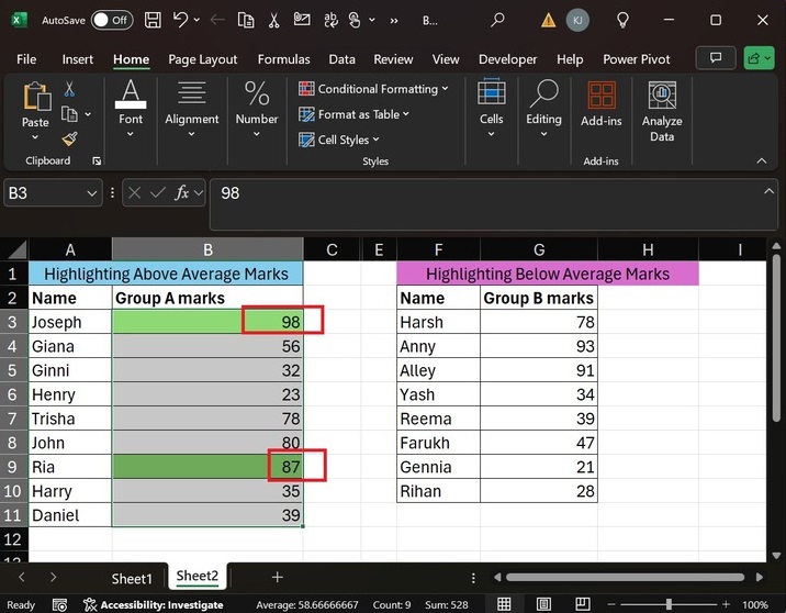 Top 2 Values in Excel 4