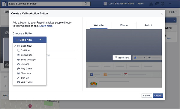 Different types of buttons