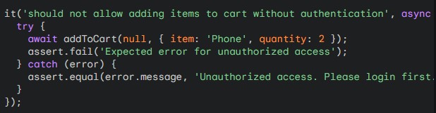 Adding items to cart without authentication