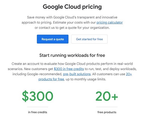 Google Cloud Pricing