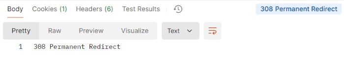 308 permanent redirect