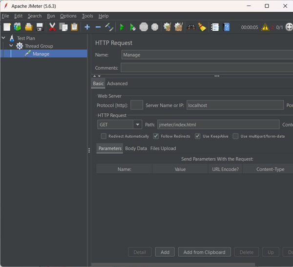 HTTP Request Sampler