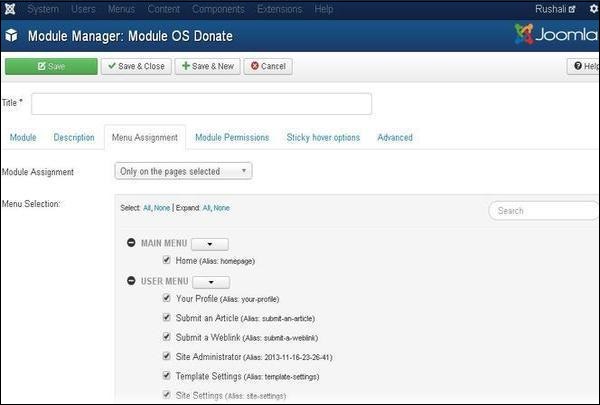 Joomla Donation Module