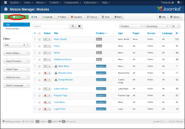 Joomla Latest News Module