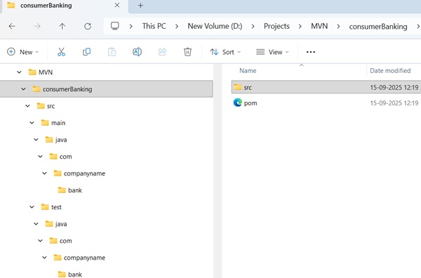 Java application project structure
