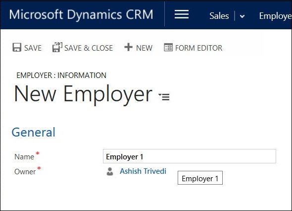 Mscrm Create Records Step 2