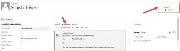 Mscrm Create Workflow Step 12