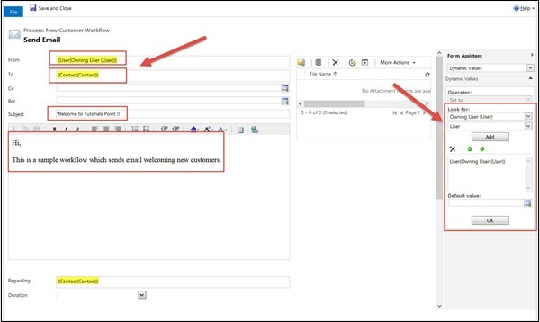 Mscrm Create Workflow Step 9