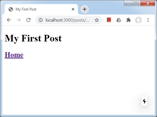 First page with Title