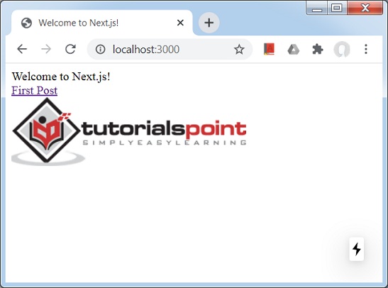 Home page with Title