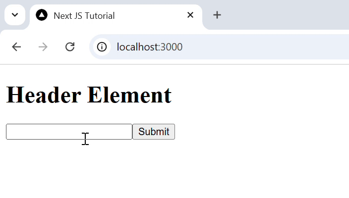 Form Action Prop Output