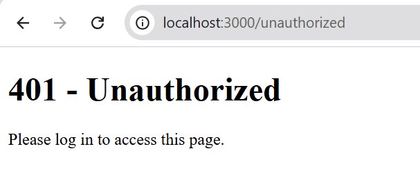 Next.js unauthorized() function example 1